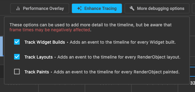 Enhance tracing